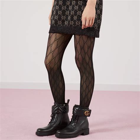 brown gucci tights outfit|gucci interlocking g tights black.